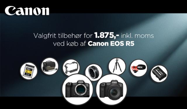 Valgfrit tilbehør ved køb af Canon EOS R5