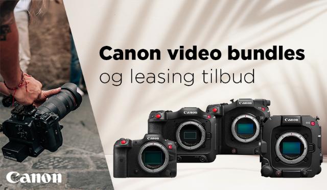 Canon video bundels og leasing tilbud