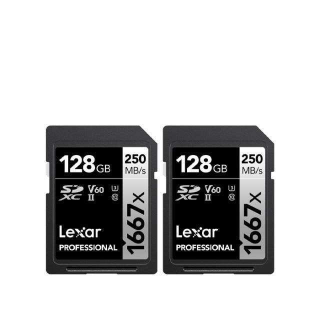 LEXAR SD R250/W120 128GB 2-PACK