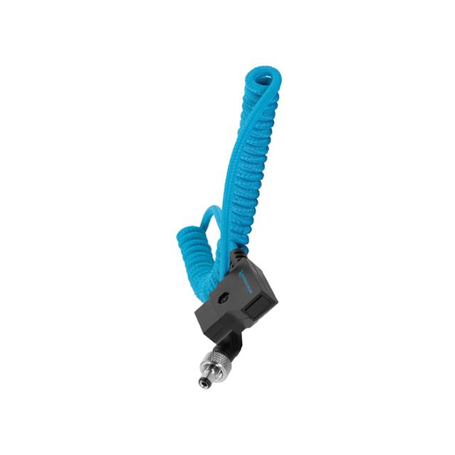 KONDOR BLUE COILED D-TAP TO LOCKING DC 2.1MM R.ANG