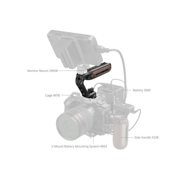 SmallRig 5251 Wooden NATO Clamp Top Handle