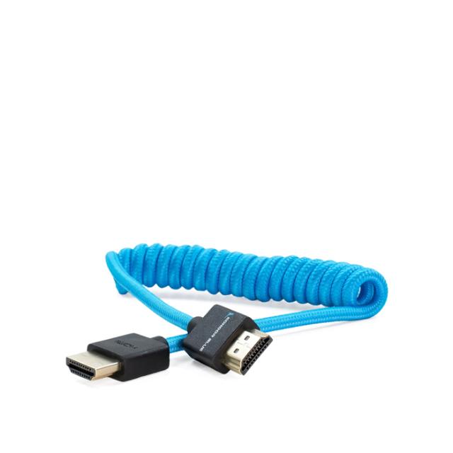 KONDOR BLUE COILED FULL HDMI CABLE 30-60CM