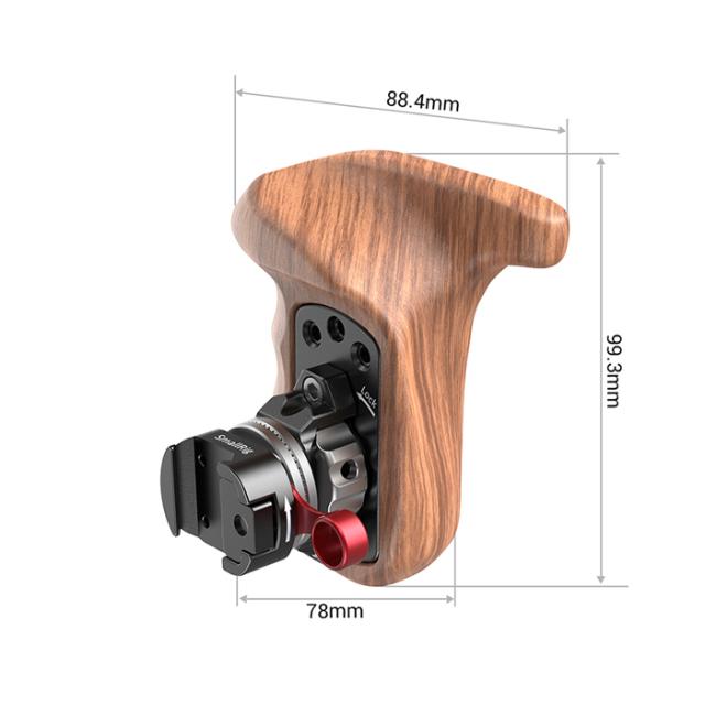 SMALLRIG 2117 RIGHT SIDE WOODEN GRIP W/ NATO MOUNT