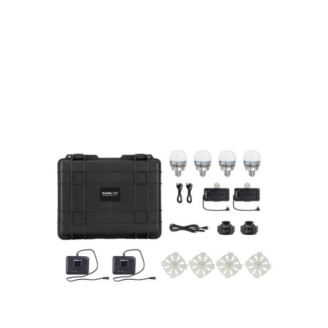 NANLITE PAVOTUBE T8-7X-4 & PAVOBULB 10C 4 BULB KIT
