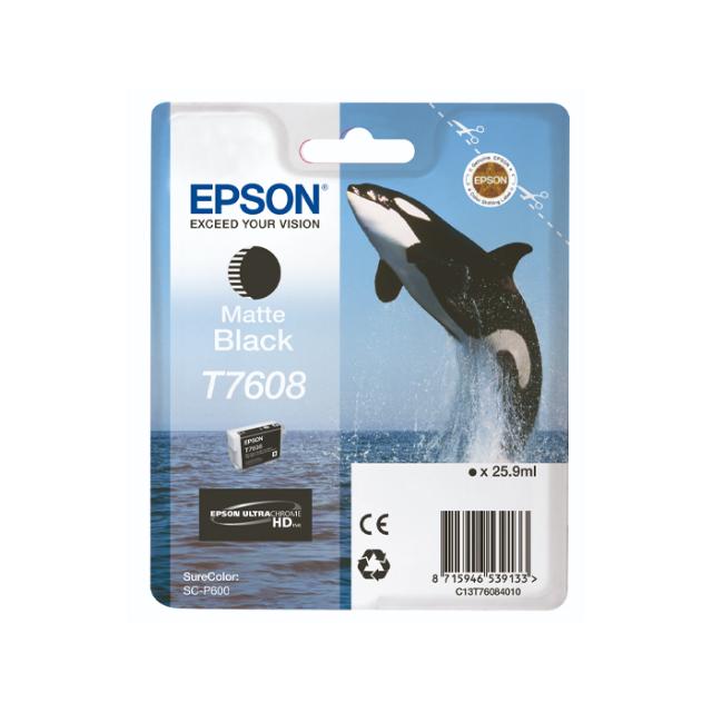 EPSON* T7608 MATTE BLACK F/ SC-P600 - 25,9ML