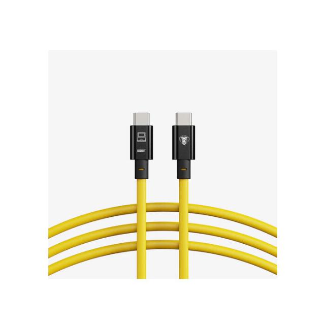 COBRAUNION USB-C TO USB-C STRAIGHT 10M, 5G YELLOW