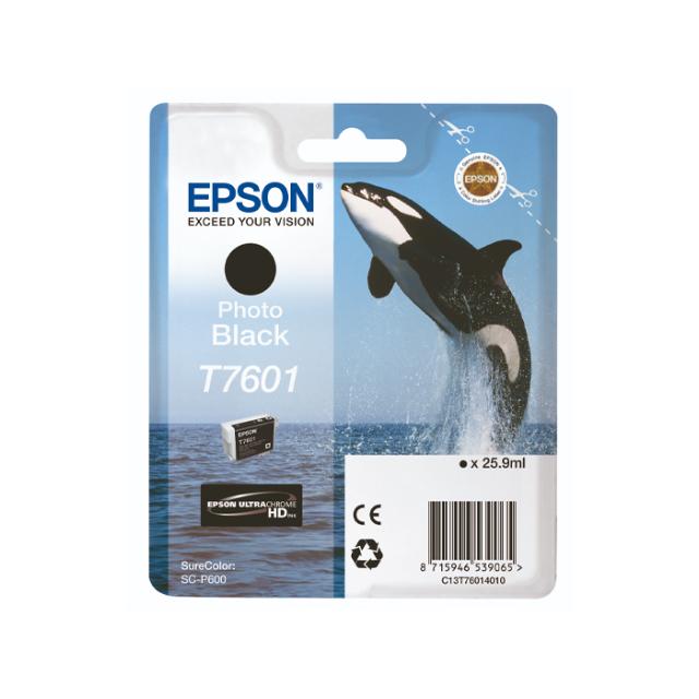 EPSON* T7601 PHOTO BLACK F/ SC-P600 - 25,9ML