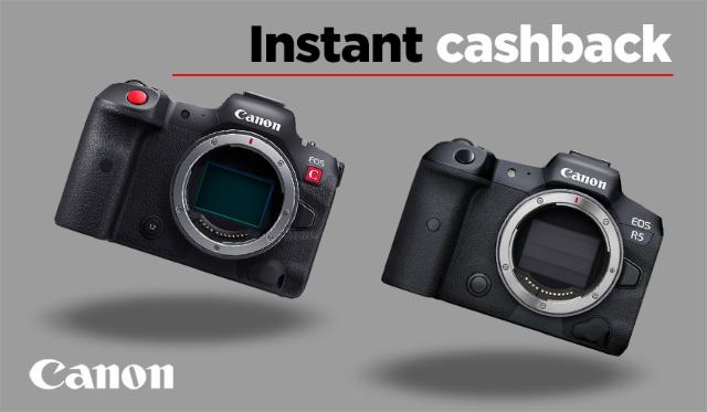 Canon EOS R5 og R5C Instant Cashback
