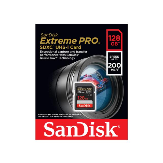 SANDISK SD 128 GB EXTREME PRO 200MB/S V30