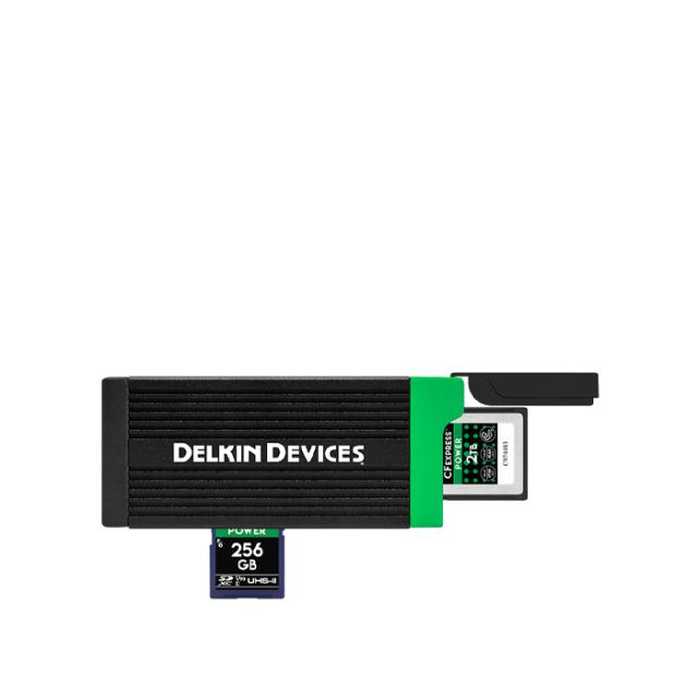 DELKIN CFEXPRESS TYPE B/SD CARDREADER USB3.2/USB-C