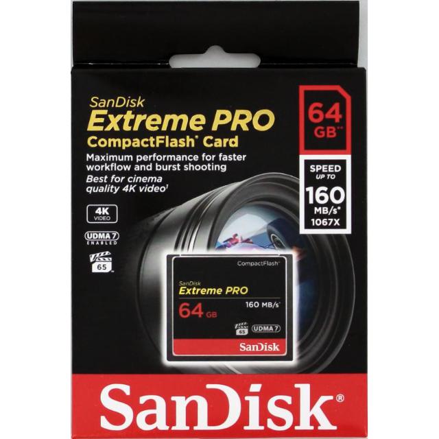 SANDISK CF 64 GB EXTREME PRO 160MB/S