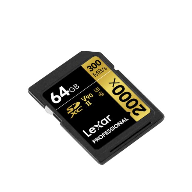 LEXAR SD 64GB U3 V90 UHS-II R300/W260