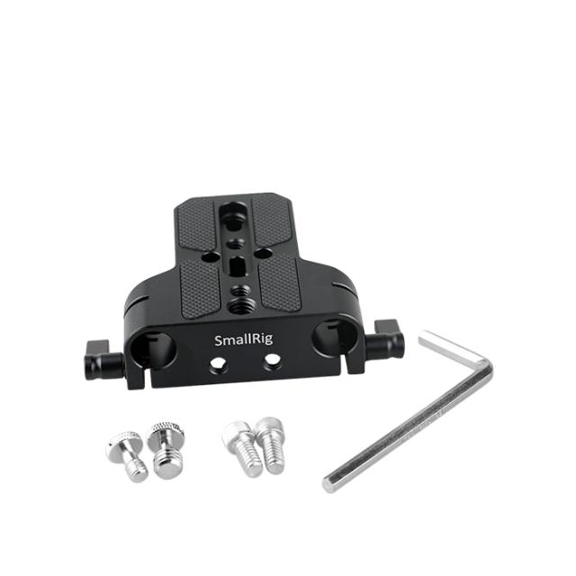 SMALLRIG 1674 BASEPLATE WITH 15MM ROD CLAMP