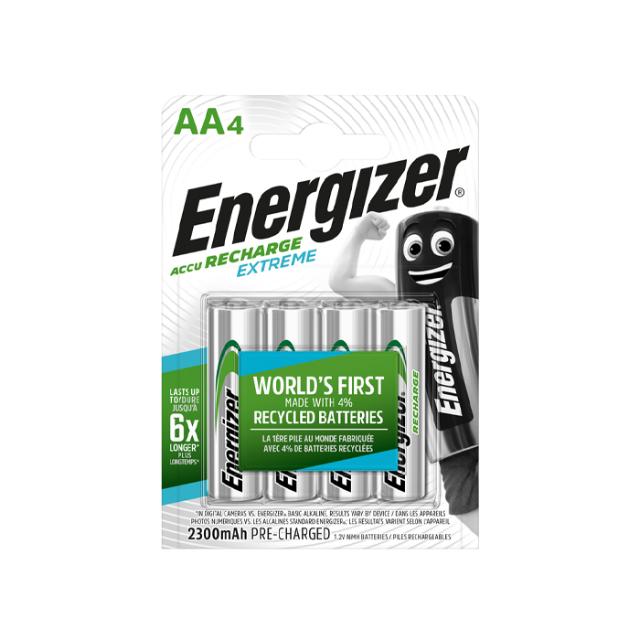 ENERGIZER AA 2300MAH RECHARGE EXTREME ECO 4 PACK