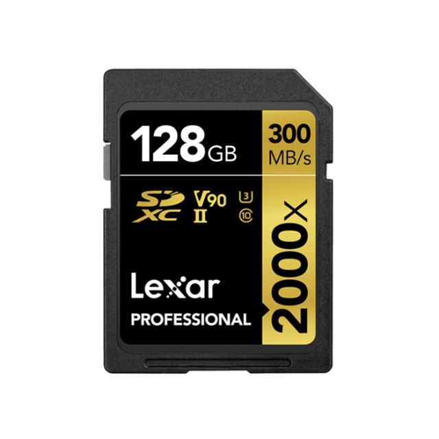 LEXAR SD 128GB 300/260MB/S 2000X UHS-II U3 (V90)