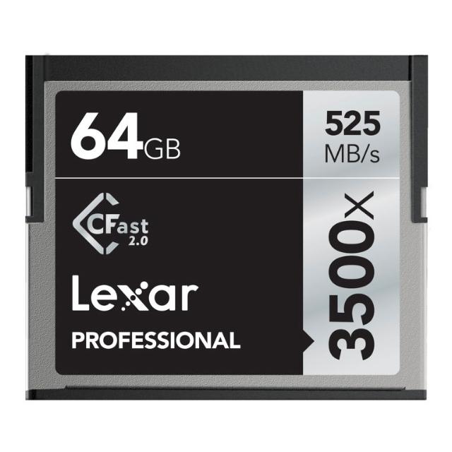 LEXAR CFAST 64GB 525MB/S 3500X PRO