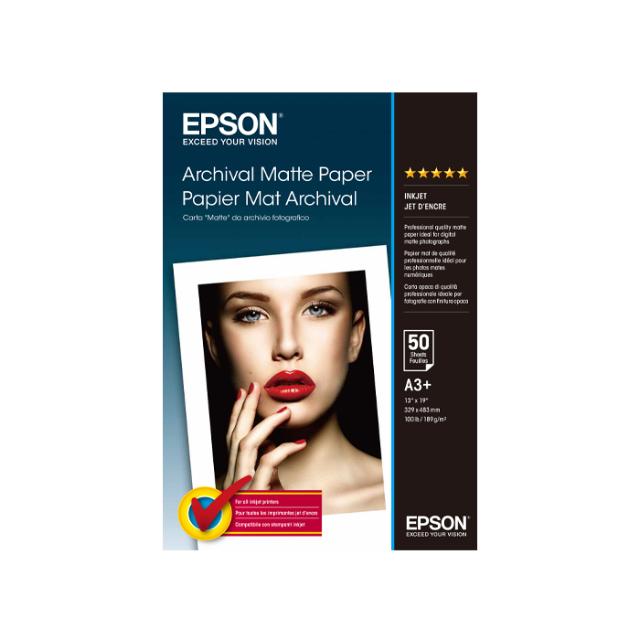 EPSON ARCHIVAL MATTE PAPER A3+ 50 SHEET 189G