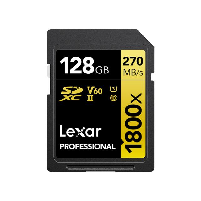 LEXAR SD 128GB U3 V60 UHS-II R270/W180