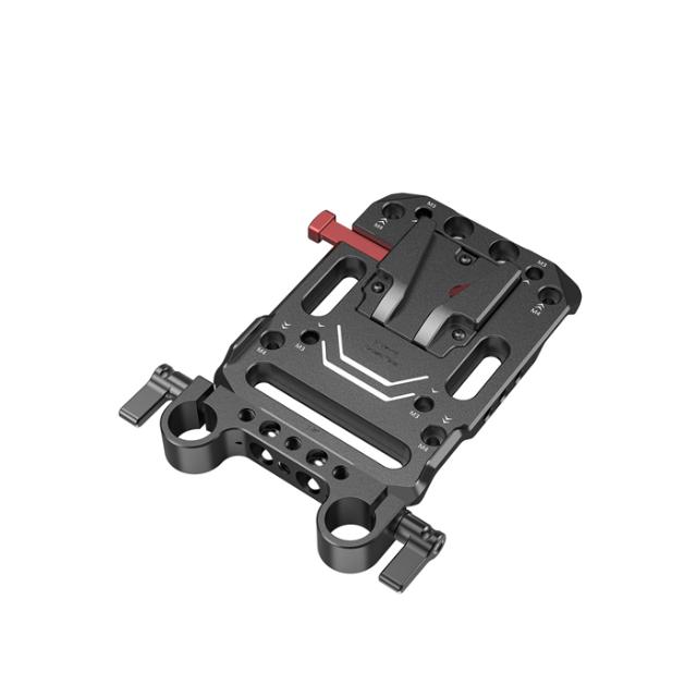 SMALLRIG 3016 BATTERY PLATE V-MOUNT W. ROD CLAMP