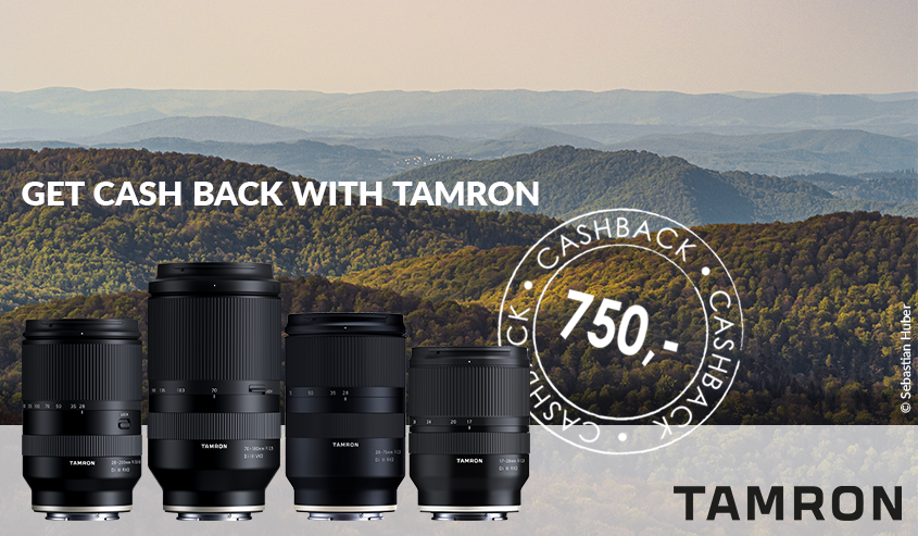 Cashback på 4 populære Tamron objektiver