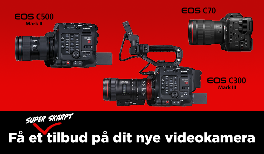 Få et super tilbud på et nyt Canon videokamera